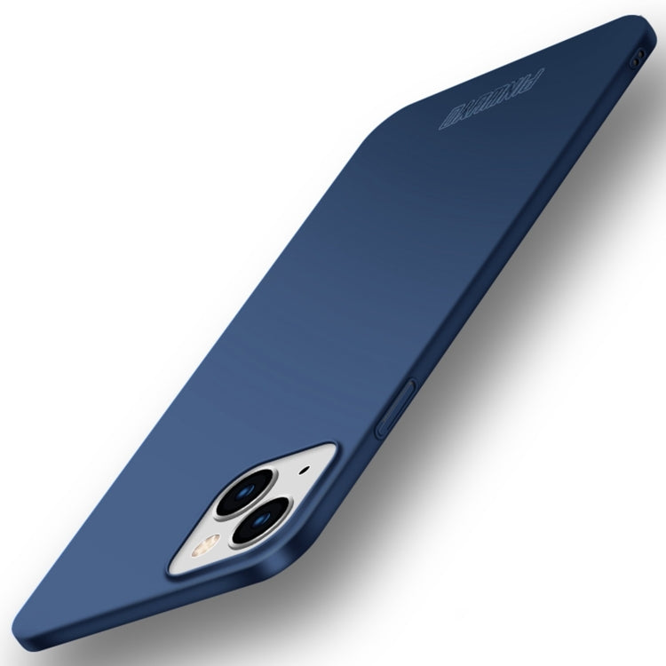 For iPhone 15 Plus PINWUYO Micro-Frosted PC Ultra-thin Hard Phone Case with Magsafe Magnetic Ring(Blue) - HoMEdemic™ 