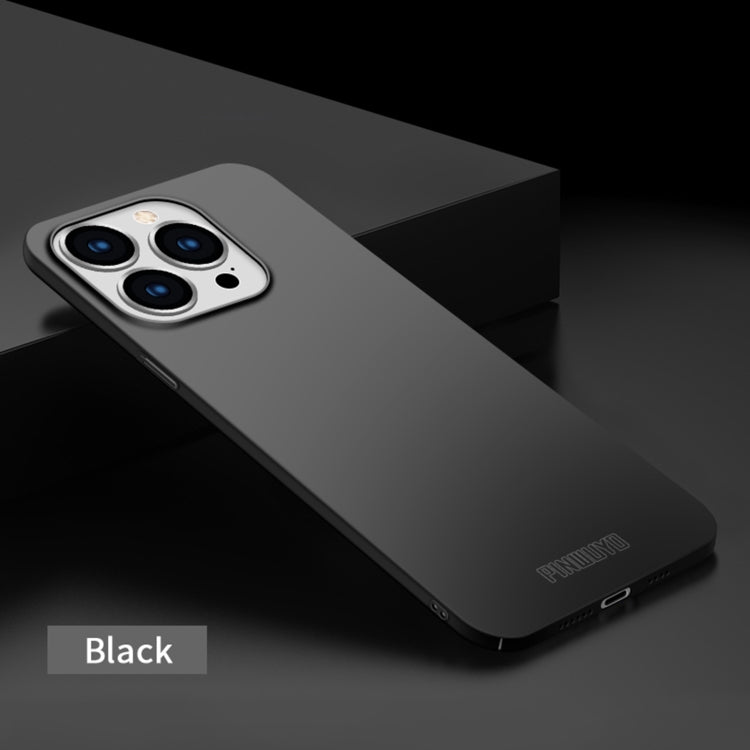 For iPhone 15 Pro Max PINWUYO Micro-Frosted PC Ultra-thin Hard Phone Case with Magsafe Magnetic Ring(Black) - HoMEdemic™ 