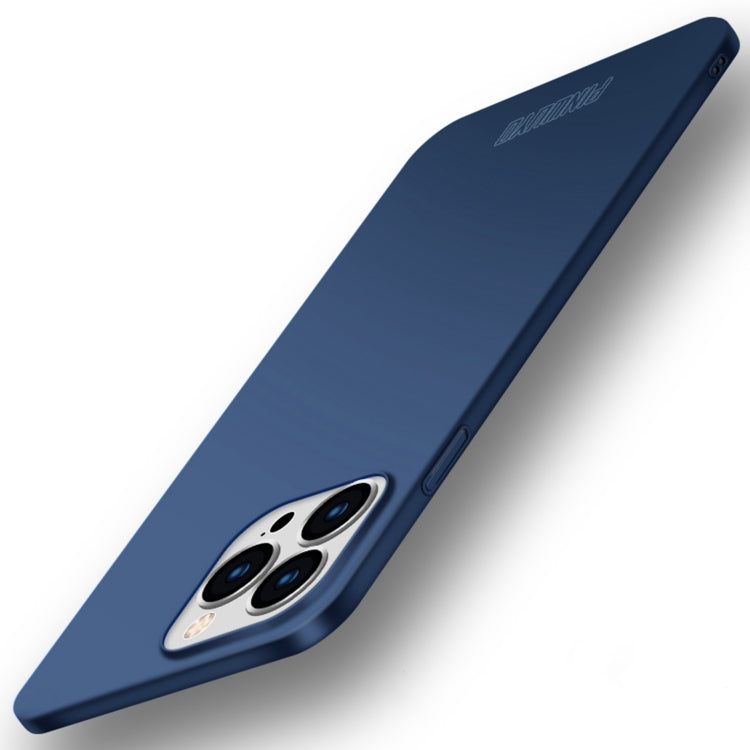 For iPhone 15 Pro Max PINWUYO Micro-Frosted PC Ultra-thin Hard Phone Case with Magsafe Magnetic Ring(Blue) - HoMEdemic™ 