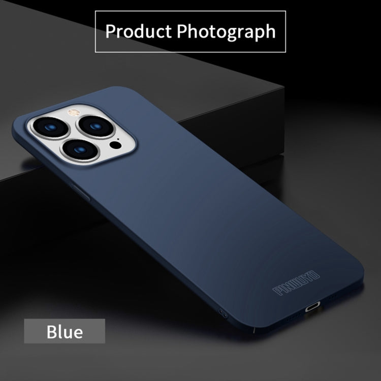 For iPhone 15 Pro Max PINWUYO Micro-Frosted PC Ultra-thin Hard Phone Case with Magsafe Magnetic Ring(Blue) - HoMEdemic™ 