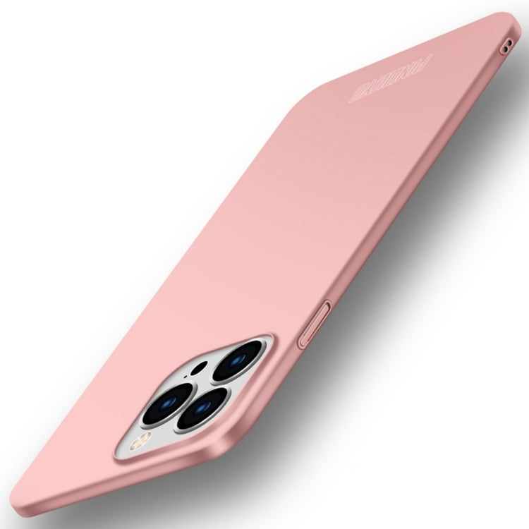 For iPhone 15 Pro Max PINWUYO Micro-Frosted PC Ultra-thin Hard Phone Case with Magsafe Magnetic Ring(Rose Gold) - HoMEdemic™ 