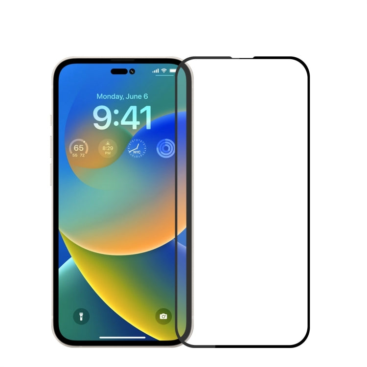 For iPhone 15 Pro Max PINWUYO 9H 2.5D Full Screen Tempered Glass Film(Black) - HoMEdemic™ 