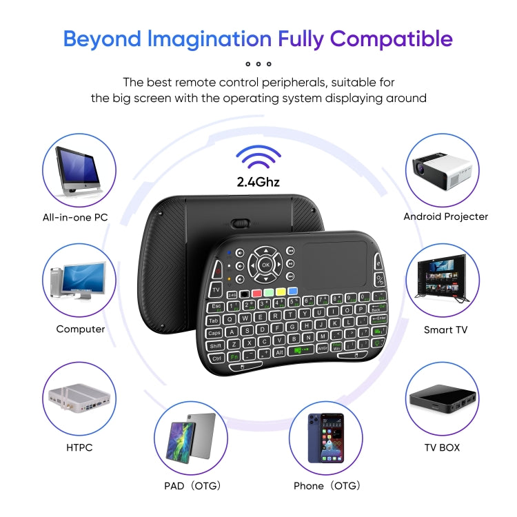 M9 Mini Wireless Keyboard Remote Control Mouse Keyboard Combo Support Touchpad Voice - HoMEdemic™ 