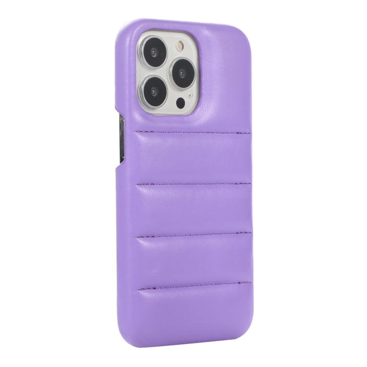 For  iPhone 15 Pro Max Down Jacket Airbag Shockproof Phone Case(Purple) - HoMEdemic™ 