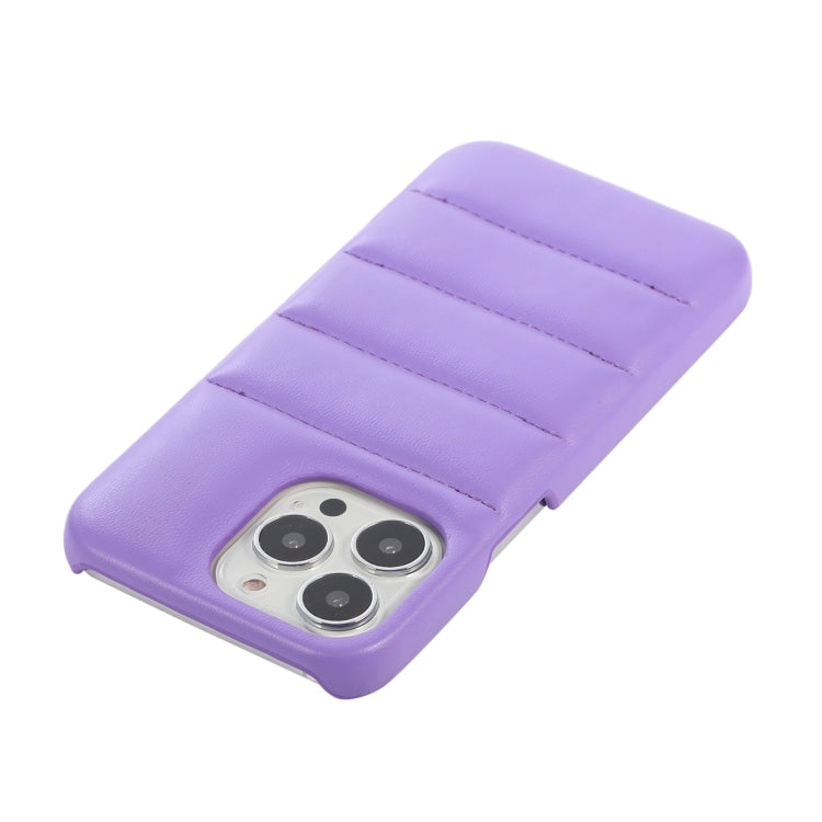 For  iPhone 15 Pro Max Down Jacket Airbag Shockproof Phone Case(Purple) - HoMEdemic™ 