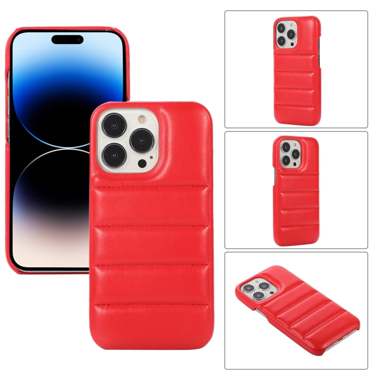 For  iPhone 15 Pro Max Down Jacket Airbag Shockproof Phone Case(Red) - HoMEdemic™ 