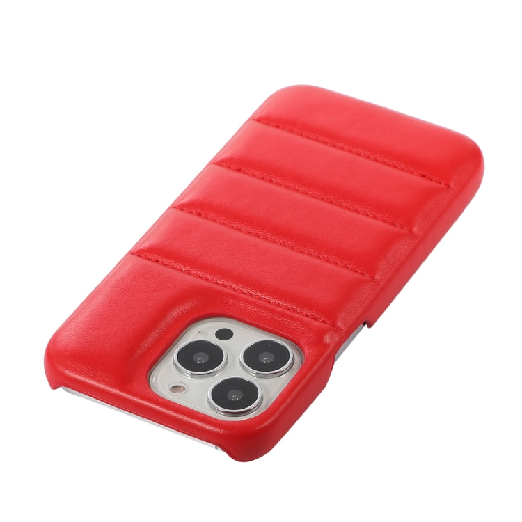 For  iPhone 15 Pro Max Down Jacket Airbag Shockproof Phone Case(Red) - HoMEdemic™ 