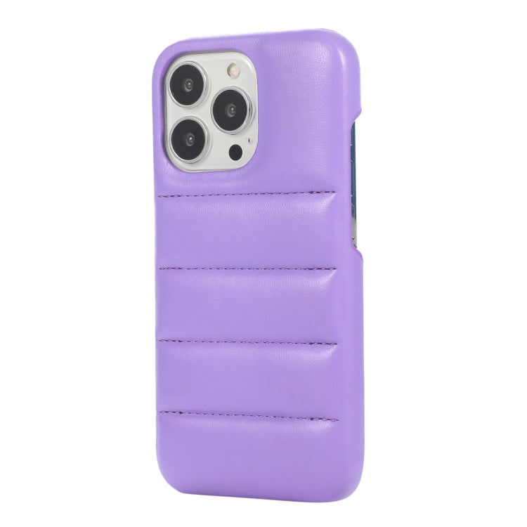 For iPhone 15 Pro Down Jacket Airbag Shockproof Phone Case(Purple) - HoMEdemic™ 
