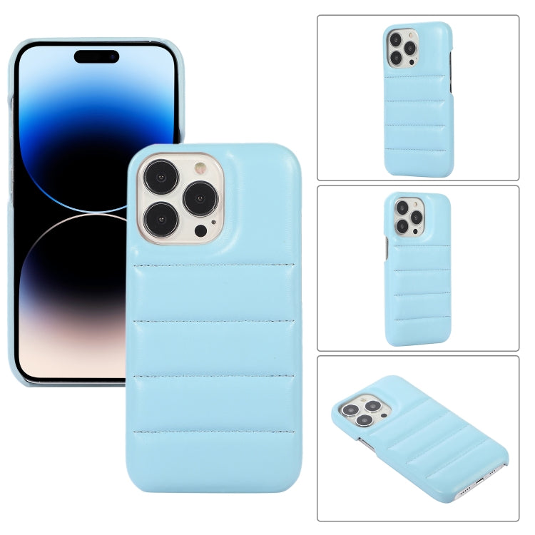 For iPhone 15 Pro Down Jacket Airbag Shockproof Phone Case(Blue) - HoMEdemic™ 