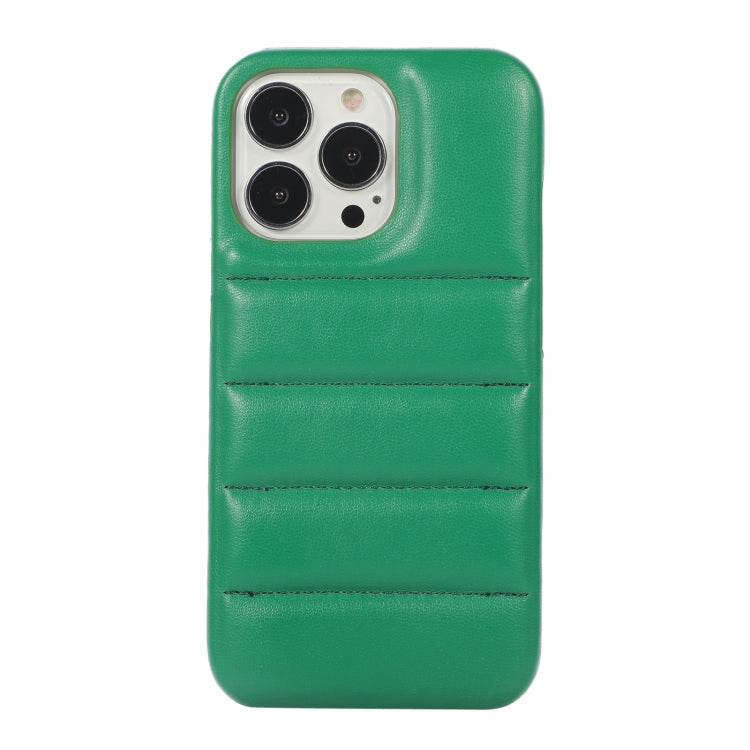 For iPhone 15 Pro Down Jacket Airbag Shockproof Phone Case(Green) - HoMEdemic™ 