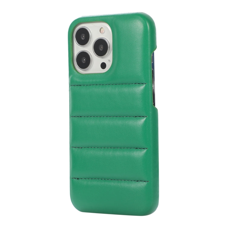 For iPhone 15 Pro Down Jacket Airbag Shockproof Phone Case(Green) - HoMEdemic™ 