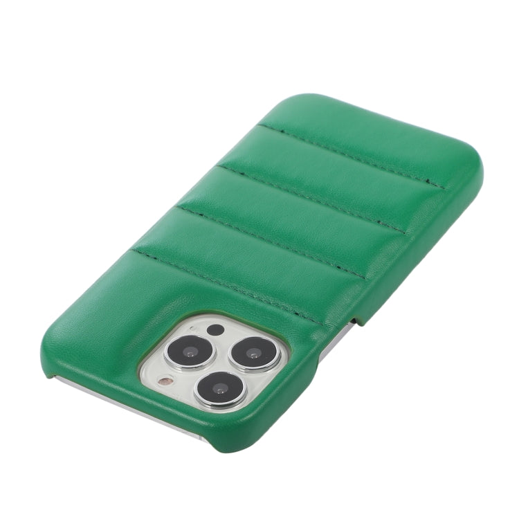 For iPhone 15 Pro Down Jacket Airbag Shockproof Phone Case(Green) - HoMEdemic™ 