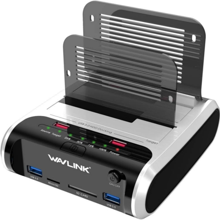 Wavlink ST336A SSD HDD Fast Offline Clone SATA  USB 3.0 External Hard Drive Case(UK Plug) - HoMEdemic™ 