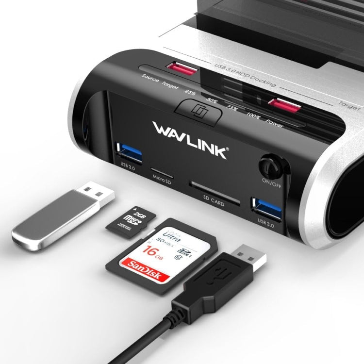 Wavlink ST336A SSD HDD Fast Offline Clone SATA  USB 3.0 External Hard Drive Case(US Plug) - HoMEdemic™ 