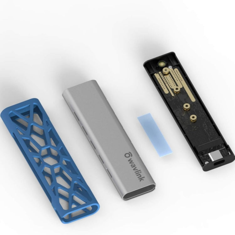 Wavlink ST338C M.2 NVMe SSD PCIE UASP M Key NGFF SATA USB-C SDD Hard Disk Box Adapter - HoMEdemic™ 