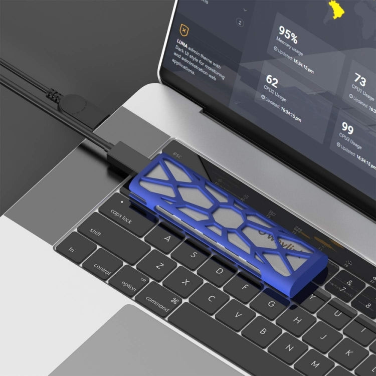 Wavlink ST338C M.2 NVMe SSD PCIE UASP M Key NGFF SATA USB-C SDD Hard Disk Box Adapter - HoMEdemic™ 