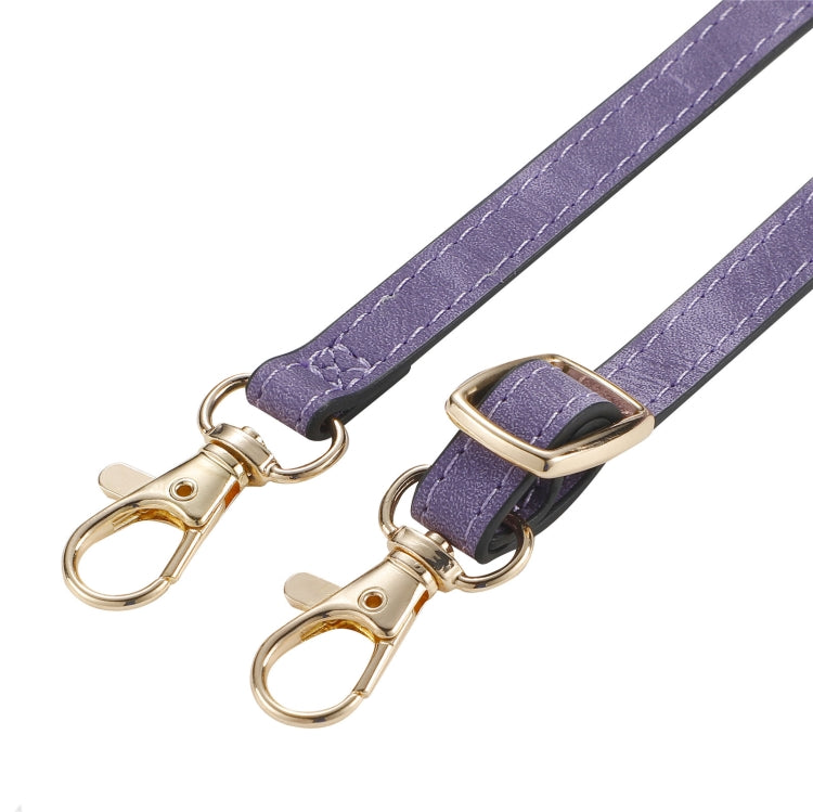 For iPhone 15 Pro Geometric Zipper Wallet Side Buckle Leather Phone Case with Crossbody Lanyard(Purple) - HoMEdemic™ 