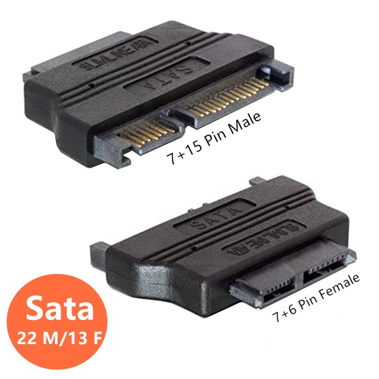 Slimline SATA 13 Pin to SATA 22 Pin Converter Adapter - HoMEdemic™ 