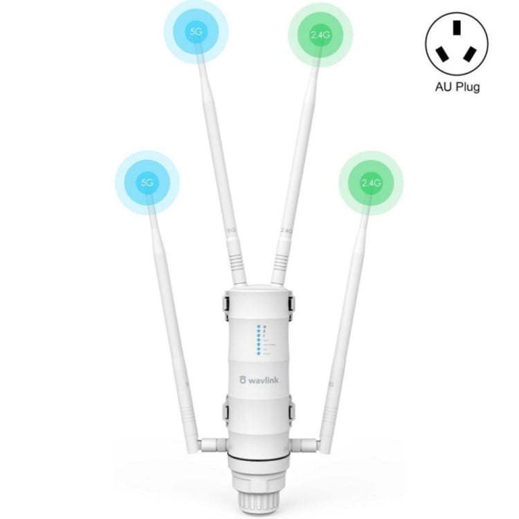 WAVLINK WN572HP3 AC1200 Dual Band Weatherproof Wireless Router Outdoor WiFi Extender, Plug:AU Plug - HoMEdemic™ 