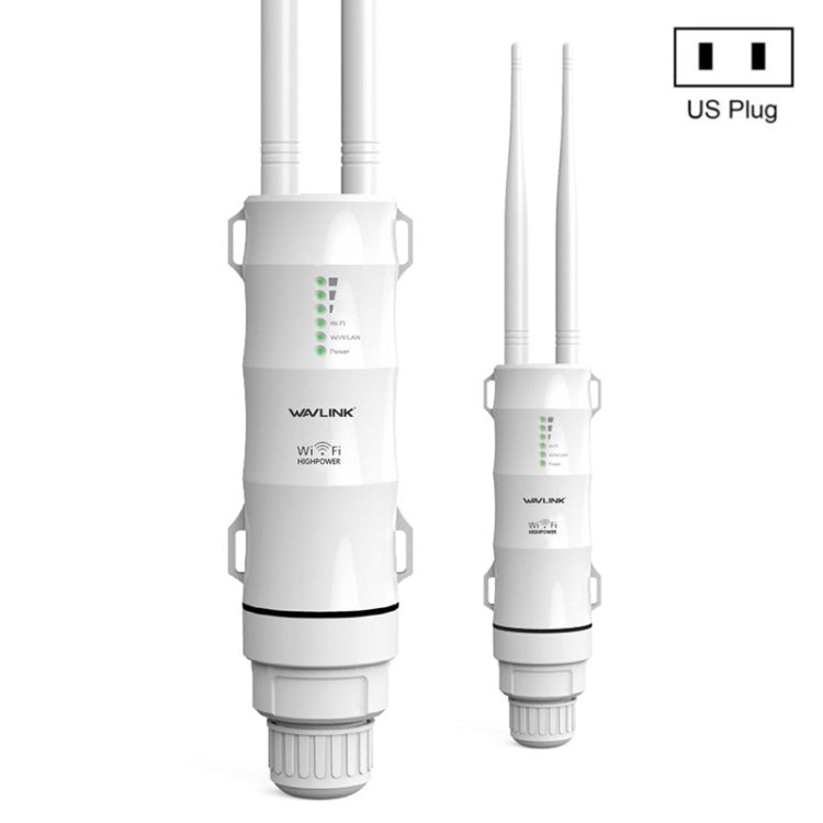 WAVLINK WN570HA1 Weatherproof 2.4+5GHz 600Mbps Outdoor WiFi Range Router Extender, Plug:US Plug - HoMEdemic™ 