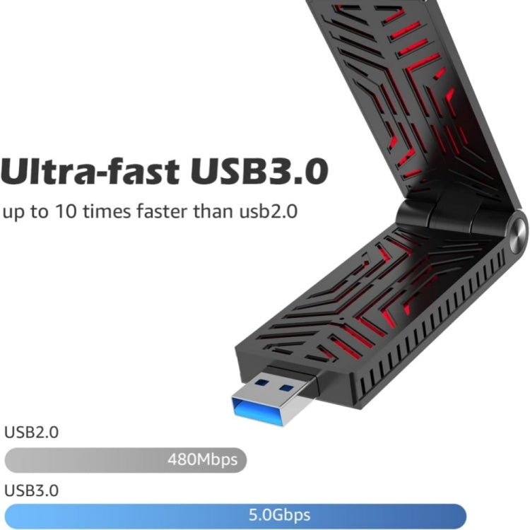 WAVLINK WN690X1 For PC AX1800 WiFi 6 Wireless-AX USB3.0 Adapter Dual Band Network Adapter - HoMEdemic™ 