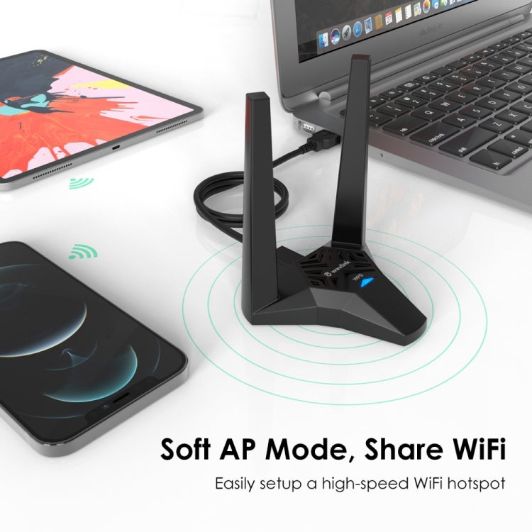 WAVLINK WN692A3 Lag-Free Gaming High Speed AC1300M Wireless Dual Band USB 3.0 Adapter - HoMEdemic™ 