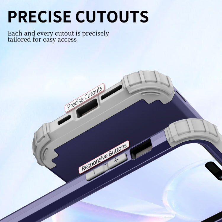 For iPhone 15 Pro 3 in 1 Silicone Hybrid PC Shockproof Phone Case(Tibet) - HoMEdemic™ 