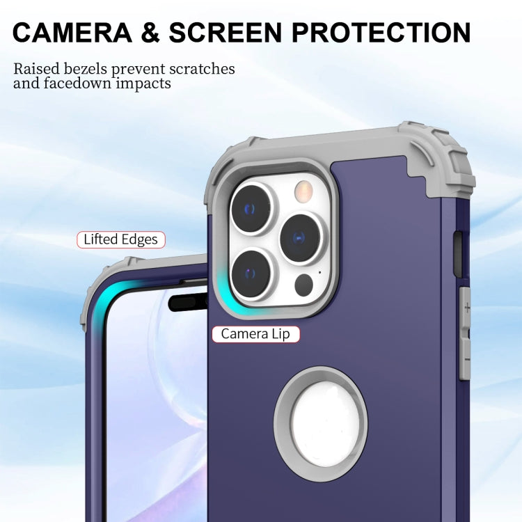 For iPhone 15 Pro 3 in 1 Silicone Hybrid PC Shockproof Phone Case(Tibet) - HoMEdemic™ 