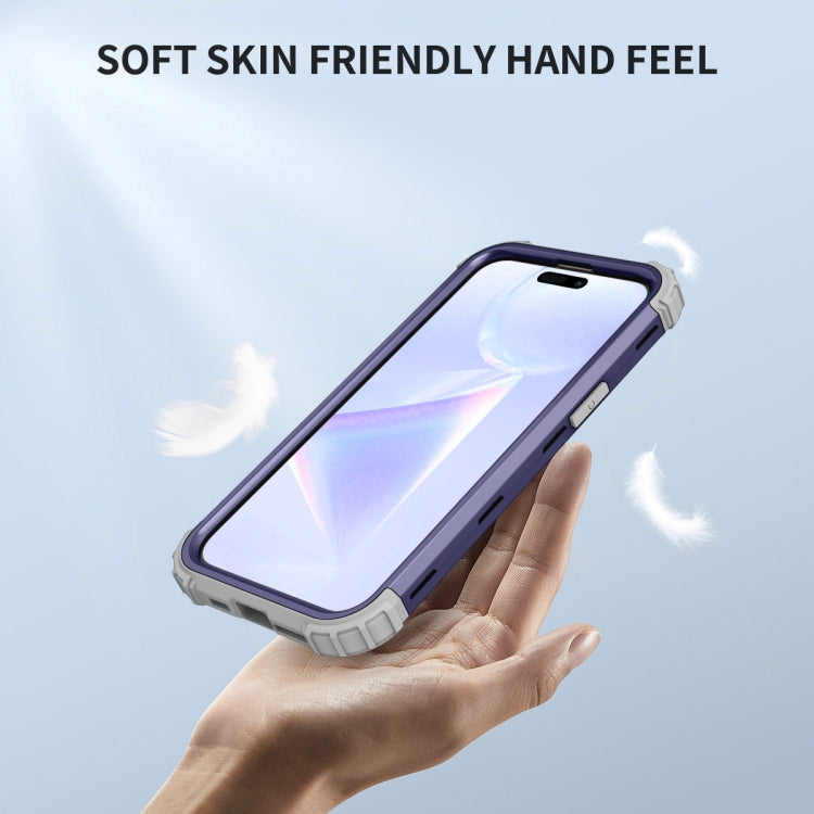 For iPhone 15 Pro 3 in 1 Silicone Hybrid PC Shockproof Phone Case(Tibet) - HoMEdemic™ 