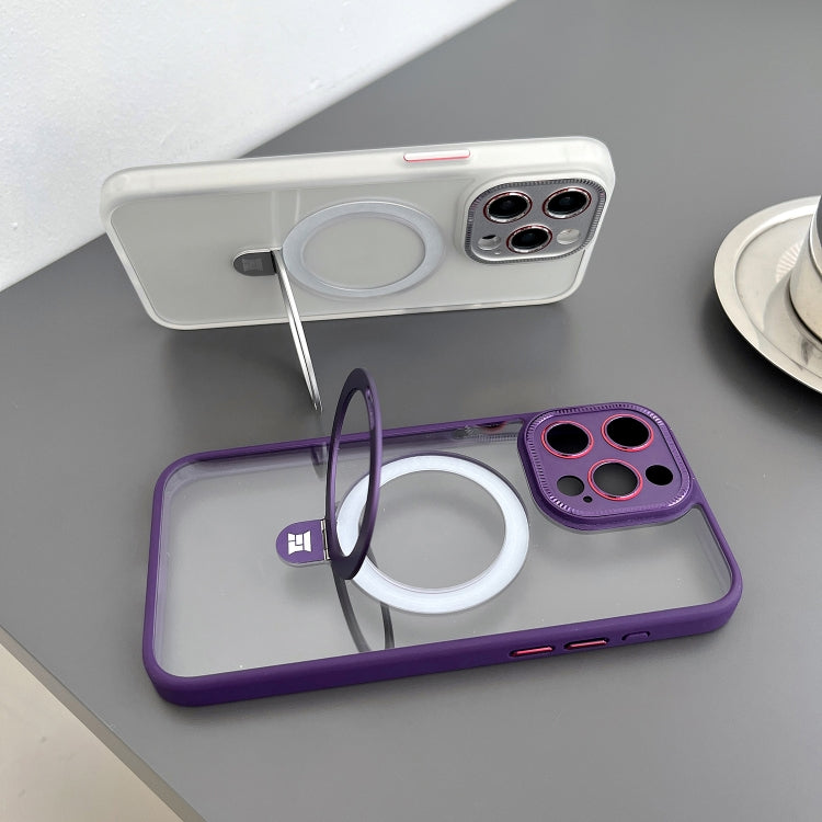 For iPhone 15 Pro Max Yashi MagSafe Magnetic Holder Phone Case(Blue) - HoMEdemic™ 