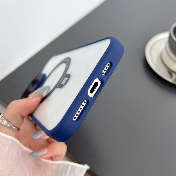 For iPhone 15 Pro Max Yashi MagSafe Magnetic Holder Phone Case(Blue) - HoMEdemic™ 