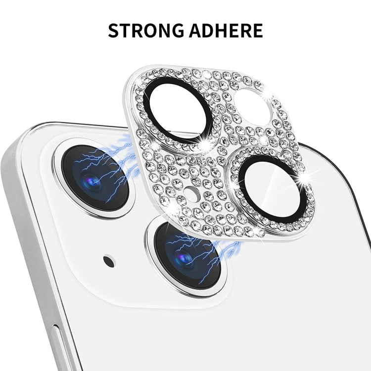 For iPhone 15 / 15 Plus ENKAY Hat-Prince Blink Diamond Camera Lens Aluminium Alloy + Tempered Glass Full Coverage Protector(Golden) - HoMEdemic™ 