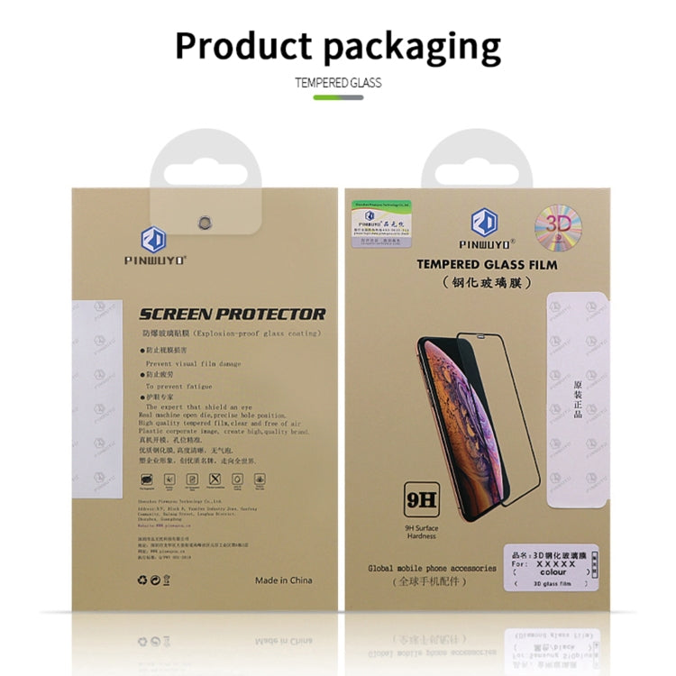 For iPhone 15 Pro Max PINWUYO 9H 3D Curved Full Screen Explosion-proof Tempered Glass Film(Black) - HoMEdemic™ 