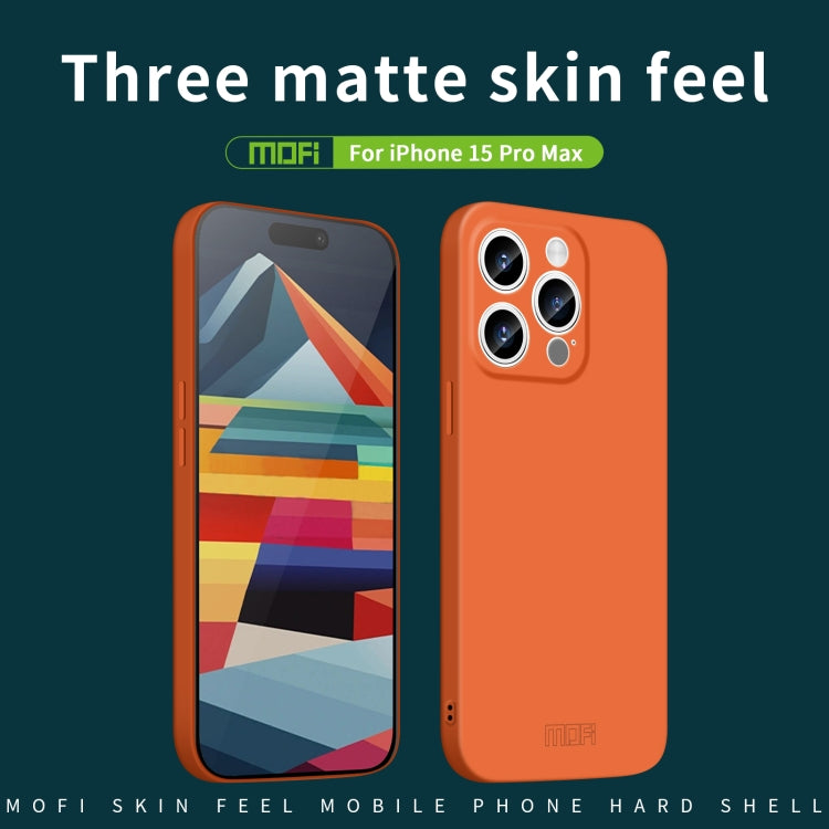 For iPhone 15 Pro Max MOFI Qin Series Skin Feel All-inclusive PC Phone Case(Pink) - HoMEdemic™ 