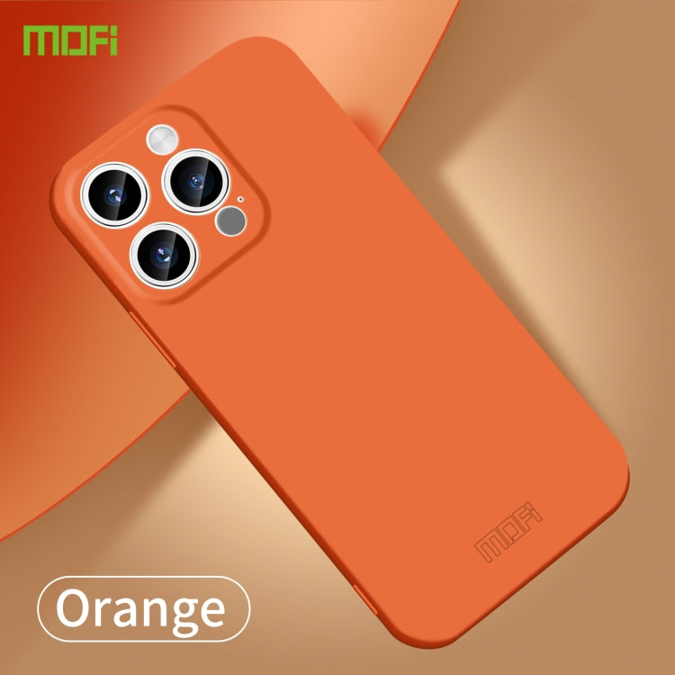 For iPhone 15 Pro MOFI Qin Series Skin Feel All-inclusive PC Phone Case(Orange) - HoMEdemic™ 