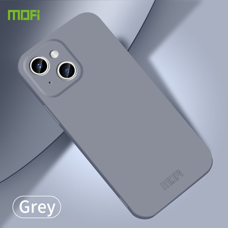 For iPhone 15 MOFI Qin Series Skin Feel All-inclusive PC Phone Case(Gray) - HoMEdemic™ 