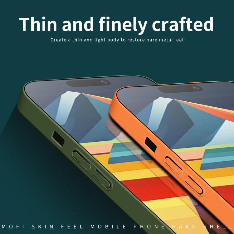 For iPhone 15 MOFI Qin Series Skin Feel All-inclusive PC Phone Case(Gray) - HoMEdemic™ 