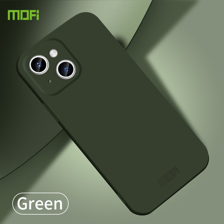 For iPhone 15 MOFI Qin Series Skin Feel All-inclusive PC Phone Case(Green) - HoMEdemic™ 