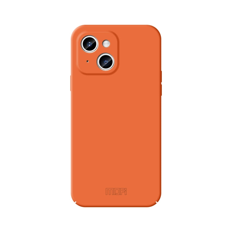 For iPhone 15 MOFI Qin Series Skin Feel All-inclusive PC Phone Case(Orange) - HoMEdemic™ 