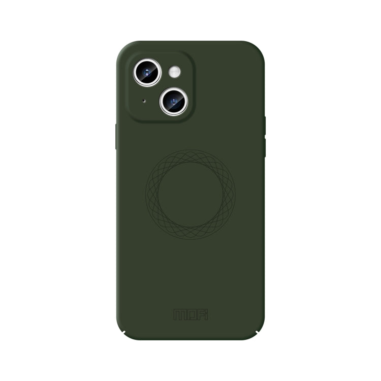 For iPhone 15 MOFI Qin Series Magsafe Skin Feel All-inclusive Silicone Phone Case(Green) - HoMEdemic™ 