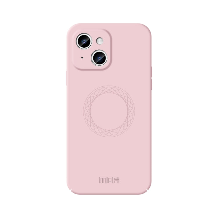 For iPhone 15 MOFI Qin Series Magsafe Skin Feel All-inclusive Silicone Phone Case(Pink) - HoMEdemic™ 