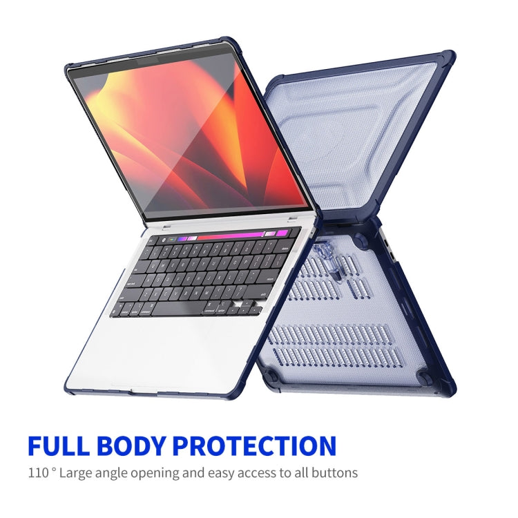 For MacBook Air 13.3 A2179/A2337 ENKAY Hat-Prince 3 in 1 Protective Bracket Case Cover Hard Shell with TPU Keyboard Film / PET Screen Protector, Version:US(Purple) - HoMEdemic™ 