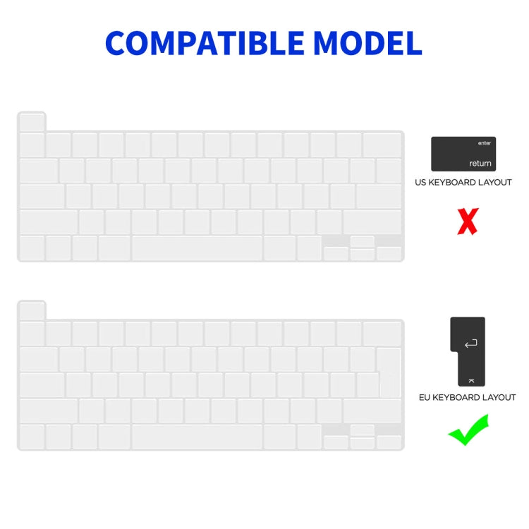For MacBook Pro 13.3 A2251/A2289/A2338 ENKAY Hat-Prince 3 in 1 Protective Bracket Case Cover Hard Shell with TPU Keyboard Film / PET Screen Protector, Version:EU(Light Blue) - HoMEdemic™ 