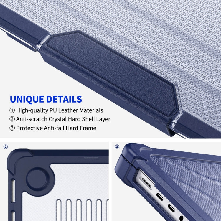 For MacBook Pro 14.2 A2442/A2779 ENKAY Hat-Prince 3 in 1 Protective Bracket Case Cover Hard Shell with TPU Keyboard Film / PET Screen Protector, Version:EU(Purple) - HoMEdemic™ 