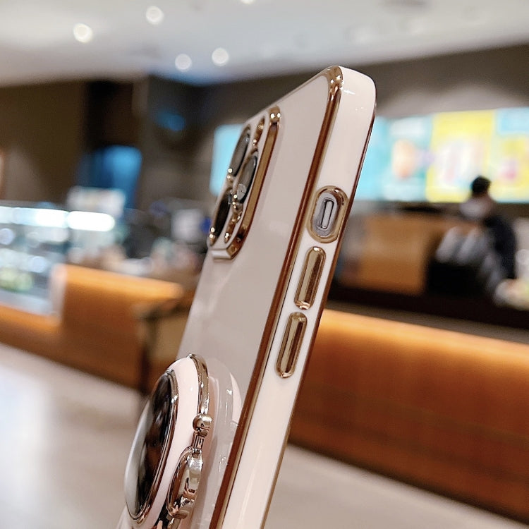 For iPhone 15 Pro Max Electroplating Astronaut Holder Phone Case(White) - HoMEdemic™ 