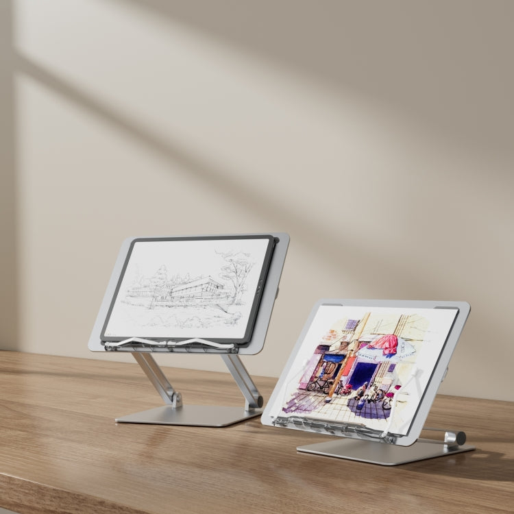 AP-2DB With Book Clips Portable Folding Laptop Adjustable Hollow Heat Dissipation Stand - HoMEdemic™ 