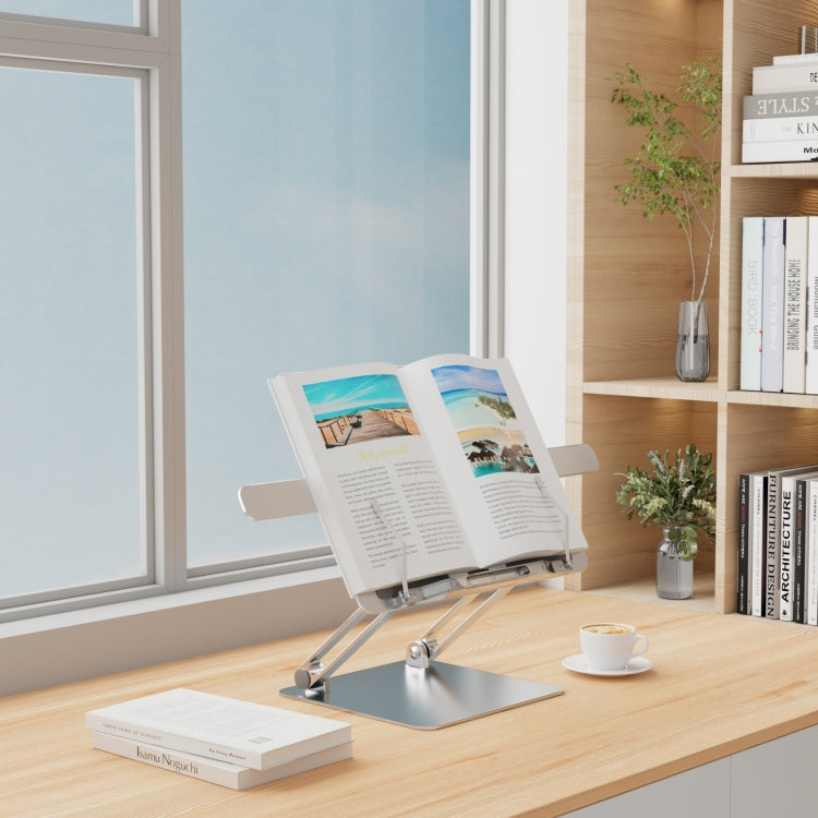 AP-2DB With Book Clips Portable Folding Laptop Adjustable Hollow Heat Dissipation Stand - HoMEdemic™ 