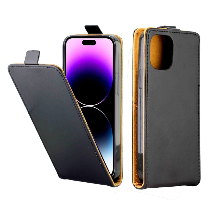 For iPhone 15 Pro Max Vertical Flip Leather Phone Case with Card Slot(Black) - HoMEdemic™ 