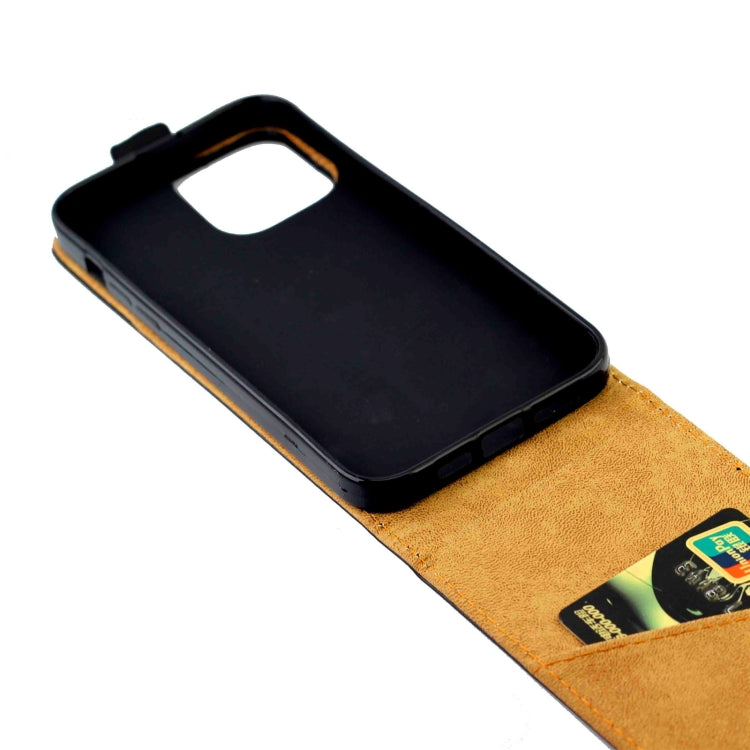 For iPhone 15 Pro Max Vertical Flip Leather Phone Case with Card Slot(Black) - HoMEdemic™ 