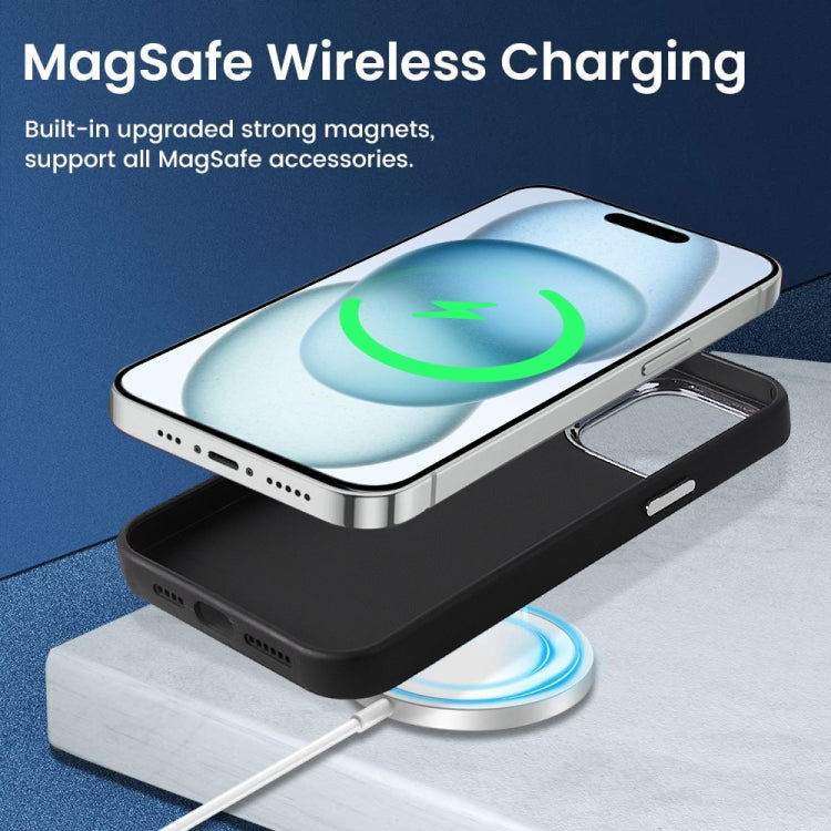 For iPhone 15 Pro Max Imitation Liquid Skin Feel Plating Magsafe Phone Case(Red) - HoMEdemic™ 